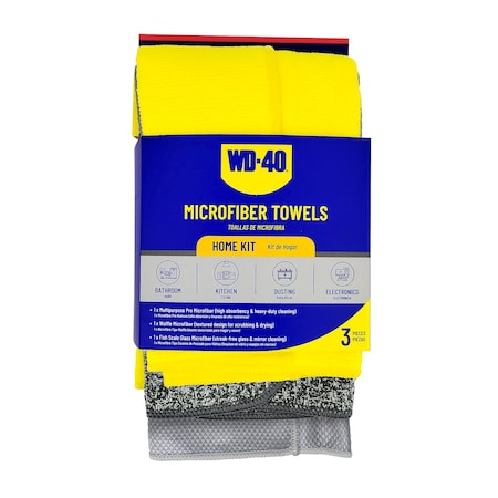 Wd-40 Microfiber Towel Home Kit, 3PK L40310