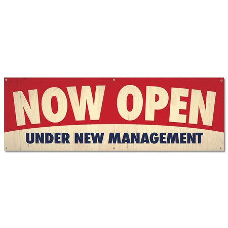 Signmission Now Open, 24 Inch, Banner B-72-30404