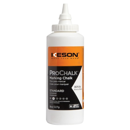 Keson Marking Chalk, White, Standard, 8 oz 8W