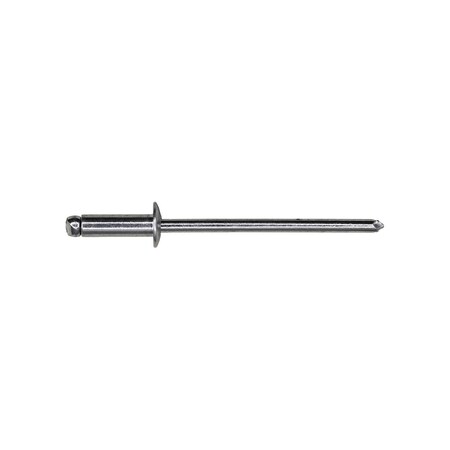 Auveco Panel Rivets Dome 1/4in Diameter 1/8in Grip 3/16in - 1/4in, 100PK 5753