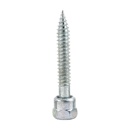 Sammys Vertical Rod Anchor, Wood, 3/8 in Size, 2 1/2 in L, Steel Zinc Plated, 25 PK 8009925
