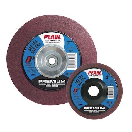 Pearl Premium Surface Prep Wheel 4-1/2 x 5/8-11 AO Maroon, Fine Grit NW45MFH