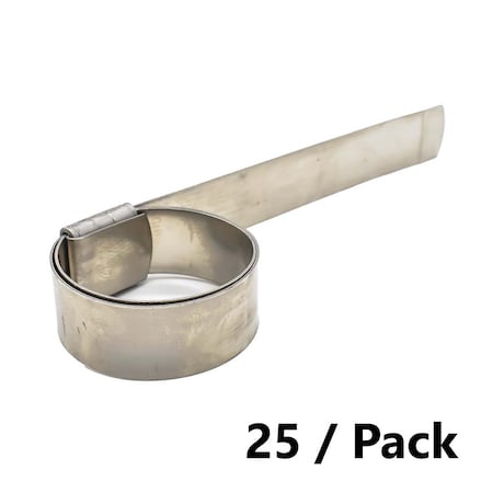 Interstate Pneumatics 58 Wide Stainless Steel Preformed Band Clamp for 1 Hose, 25PK H719-9-25K