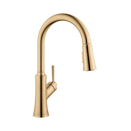 Hansgrohe Joleena HighArc Kitchen Faucet, 2-Spray Pull-Down, 1.75 GPM in Brushed Bronze 04793140
