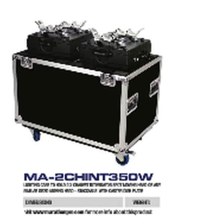 Marathon LIGHTING CASE TO HOLD 2 X CHAUVET INTIMIDATOR SPOT MOVING HEAD OR ANY SIMILAR SIZED MOVING HEAD - S MA-2CHINT350W
