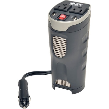 Eaton Tripp Lite Series 200W PowerVerter Ultra-Compact Car Inverter with 2 Outlets and 2 USB PV200CUSB