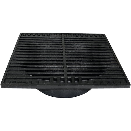 Nds 9'' x 9'' Black Polyolefin Square Grate 970