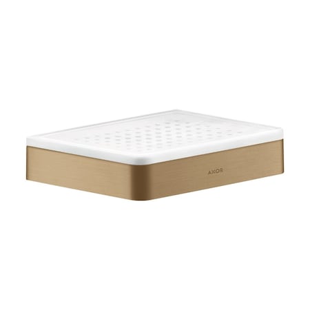 Axor Universal SoftSquare Soap Dish in Brushed Bronze 42803140