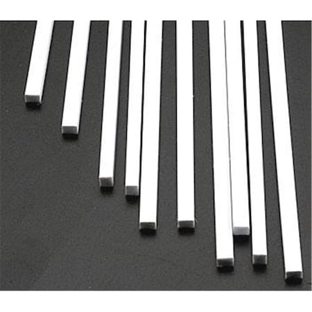 Plastruct 0.125 x 0.156 in. Rectangle Strip, 10PK PLS90787