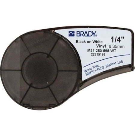 Brady White All Weather Vinyl Labels for Brady M210 and M211, 0.25in M21-250-595-WT