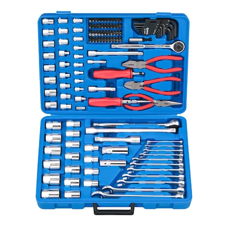 Genius Tools 125PC 1/4in, 3/8in & 1/2inDr. Metric Master Set AC-234125