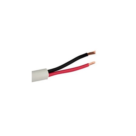Cable Wholesale Indoor / Outdoor Sun Resistant Speaker Cable, White, Pure Copper, CMR, 14/2 (14 AWG 2 10G3-7912SF