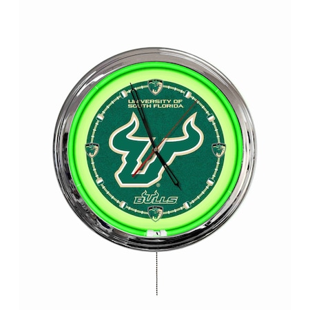 Holland Bar Stool University of South Florida 16 LED Wall Clock ClkL16