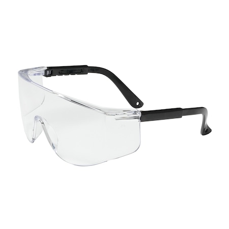 Bouton Optical OTG Rimless Safety Glasses with Black Temple, Clear Lens and Anti-Scratch Coating 250-03-0000