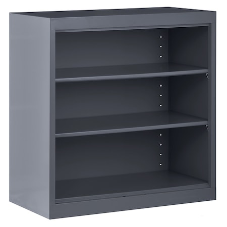 Sandusky Lee Bookcase, 3 Shelf, 36"Wx18"Dx36"H, Charcoal BA20361836-02