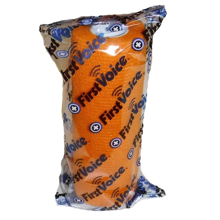 First Voice Self-Adhesive Bandage, 5" x 5yds (4-Pack), Orange TS-3192-4O