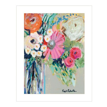 Homeroots From Mrs Hazels Garden 3 White Framed Print Wall Art 415380