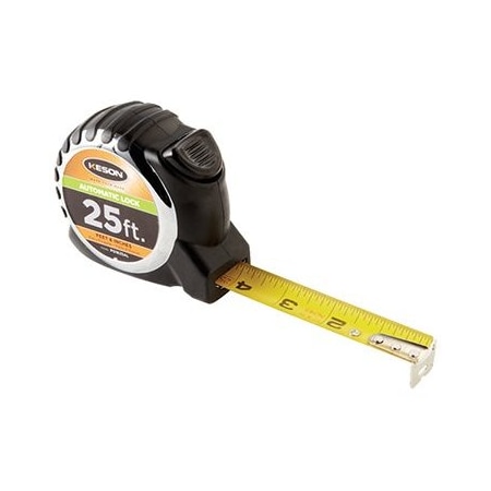 The Brush Man 25ft Tape Measure, Auto-Locking Blade TAPE-MEAS AUTO