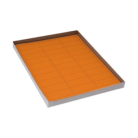 Zoro Select Cyro Label, Orange, Polypropylene, PK20 GRAING-C113