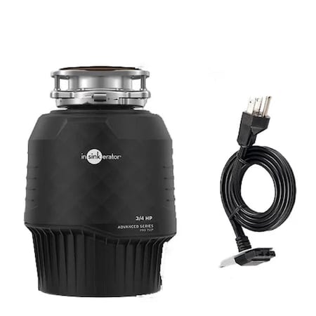 Insinkerator Advanced Series Pro 750 3/4 HP Continuous Feed Garbage Disposal with Power Cord 79850K-ISE