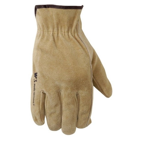 Wells Lamont XL Split Cowhide Leather Driver Tan Gloves, PR 1012XL