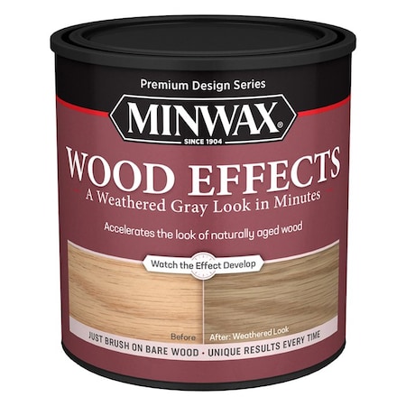 Minwax 1 Qt 40214 Weathered Gray Wood Effects Water-Based Wood Accelerator 11720