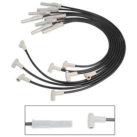 Msd Co. 31773 Spark Plug Wire Set, Black M46-31773