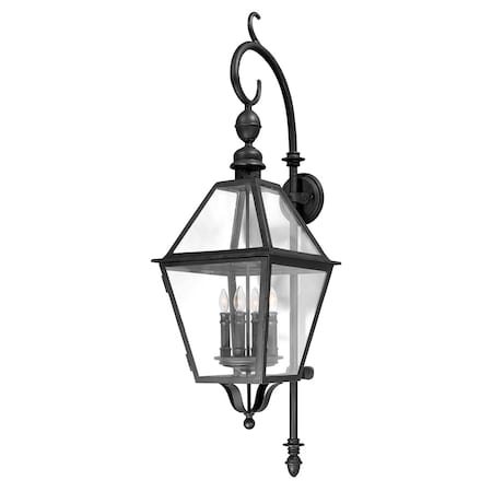Troy Lighting Townsend 4 Light Wall Sconce 13.5 In. Textured Black B9623-TBK