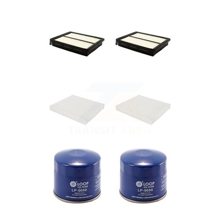 Pur 2x Air + 2x Cabin + 2x Engine Oil Filter 6 Total Kit For Hyundai Sonata KFM-100594
