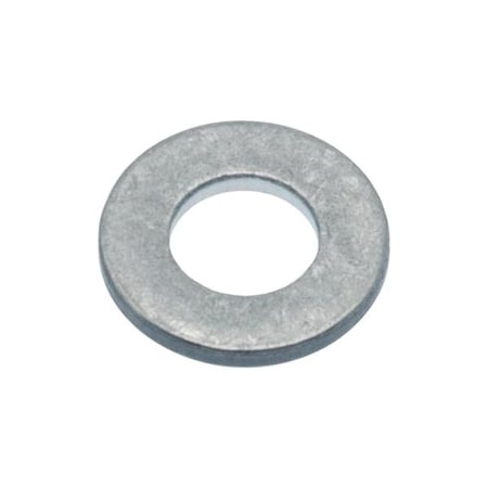 Zoro Select Flat Washer, For Screw Size #4 , Aluminum Plain Finish, 5 PK WASB#4NAL