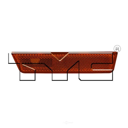 Tyc Capa Certified Side Marker Light Assembly 18-6120-01-9