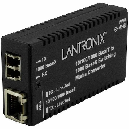 Transition Networks MINI MEDIA CONVERTER 10/100/1000B-T TO 1000B-SX LC MM W/ -NA POWER SUPPLY M/GE-PSW-SX-01(LC)-NA