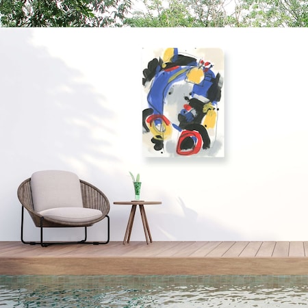 Trademark Fine Art Outdoor Canvas Art June Erica Vess 'A Dream of Barcelona II' Wall Art for Patios, or Gardens WAG37999-OC1419WR