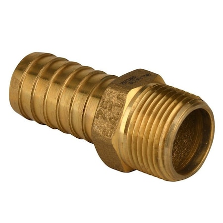 Water Source Pipe Adapter, 3/4 in, MNPT x Barb, Brass MA75NL