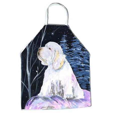 Carolines Treasures Clumber Spaniel Apron - 27 x 31 in. SS8346APRON