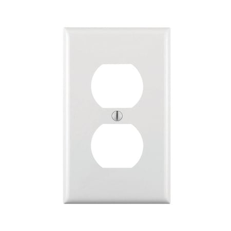 Spark 80703-00W 1-Gang Duplex Receptacle Wall Plate White- 20PK SP3318031