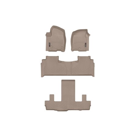 Weathertech Tan, Front, rear, and rear Floorliners 451632-1-2-5