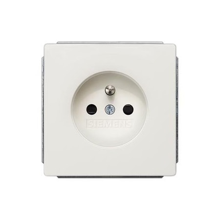 Siemens DELTA style platinum metallic Socket outlet 10/16A 250 V with grounding pin 5UB1367-1