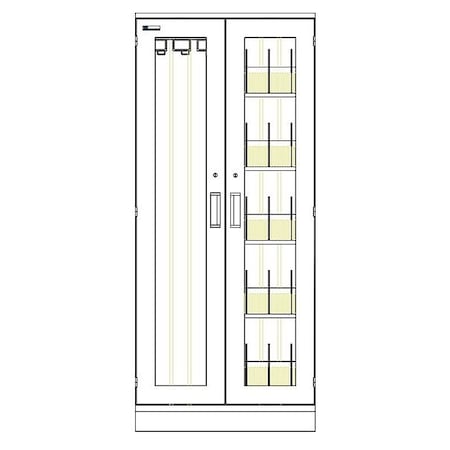 Capsa Healthcare Stationary Medical Cabinets LP-XT2736-G-CATH3