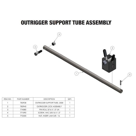 Sumner OUTRIGGER LOCK ASSEMBLY 783940