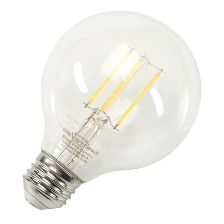 Keystone Globe Filament Bulb, 60W Equivalent, G25 shape, E26 Medium base, 3000K, 90 CRI, Clear KT-LED5.5FG25-E26-930-C
