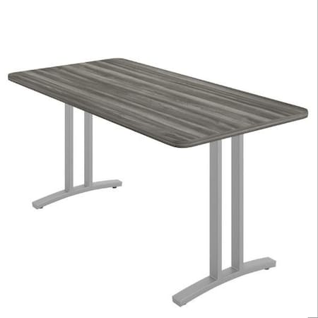 Correll Rectangle Modern Design Executive Table/Desk, 60 in W, Particleboard Top, Driftwood CD3060R-52-14-52