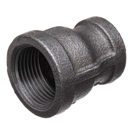 Usa Industrials Pipe Fittings - Black-Coated Malleable Iron - Class 150 - Reducing Coupling - 2in x 1in NPT Female ZUSA-PF-19967