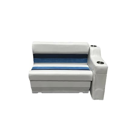 Horizon Mfg Premium 3 Piece Pontoon Furniture Set White/Red/Charcoal Premium 026-AAEC