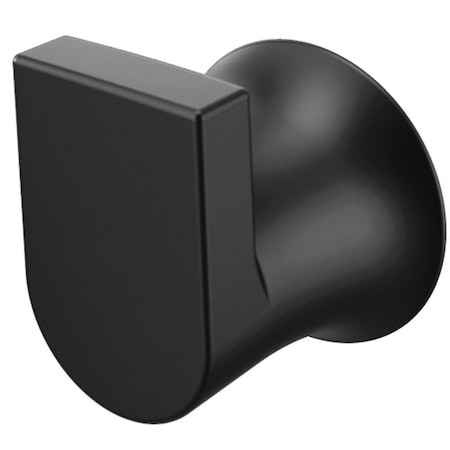 Moen Genta LX BH3803BL Robe Hook, 1-Hook, Zinc, Matte, Wall Mounting BH3603BL