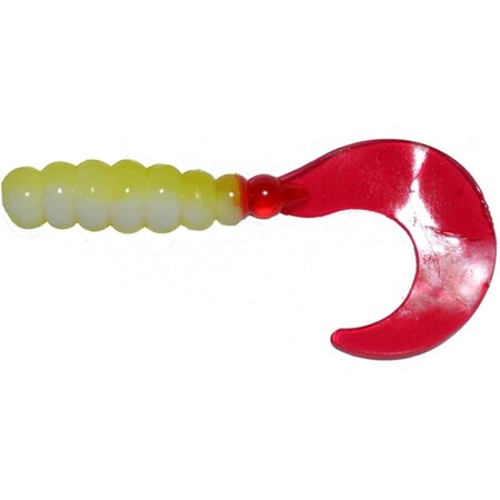 Big Bite Baits 2 in. Fat Grub, Bad Blood, 10PK FG216