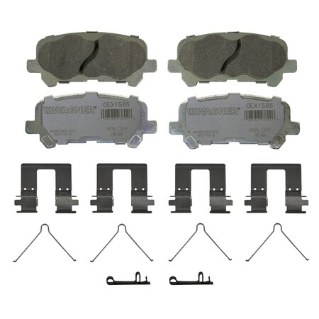 Wagner Brake OEX Rear Disc Brake Pad Set Premium Ceramic,  OEX1585