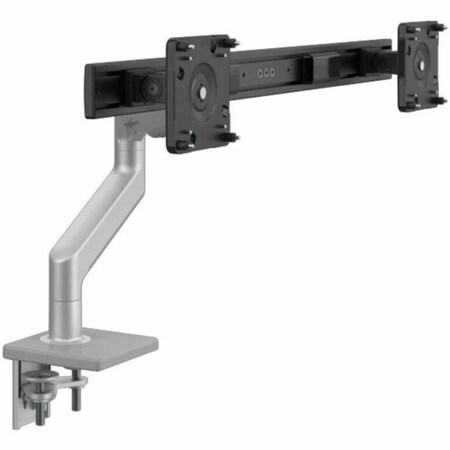 Humanscale M8.1 FOR DUAL MONITORS WITH CROSSBAR  SILVER WITH GRAY TRIM M82CBS