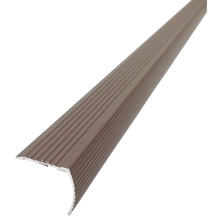 M-D Building Products Fluted Stair Edge, 36 in L, 122 in W, Metal, Spice 43311