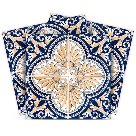 Homeroots 8" X 8" Nelly Peel And Stick Removable Tiles 400124